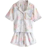Next Pijama ecru / azul / verde claro / rosa claro
