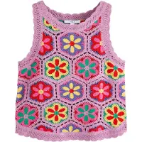 Next Top de punto miel / lavanda / rosa / rojo vivo