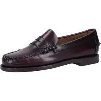 Sebago para mujer. 7001530 Mocasines de Piel Classic Dan marrón burdeos (36), Plano, 1 a 3cm, Ninguno, Casual, Fiesta, Clásico, outle
