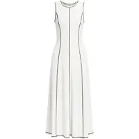 Imily Bela Vestido marrón / blanco