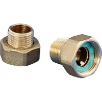 Wilo Conexión de latón , rosca R 1"/28 i x rosca G 1 1/2" i, juego de 1 unidad, referencia 112047195, 1 unidad.