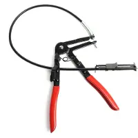 XPOtool Alicate para abrazaderas de manguera, con cable de acero de 60 cm, ideal para mangueras de 18-54 mm y abrazaderas de banda para el reemplazo de mangueras