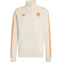 Adidas Originals Sudadera 'FC Bayern Half Zip' beige / naranja