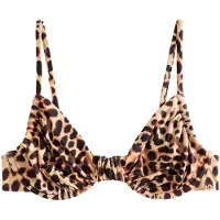Next Top de bikini capuchino / marrón oscuro