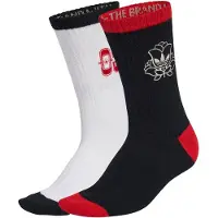 Adidas Calcetines 'ROSES CREW 2 PAIRS' rojo / negro / blanco