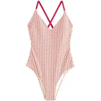 Rockett St George Traje de baño crema / rojo