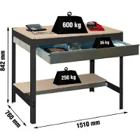 Simonwork (bancos De Trabajo) Banco De Trabajo Bt0 Box 842x1510x760 Mm