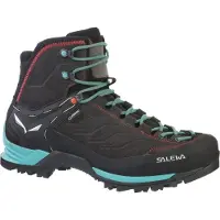 Salewa - Zapatillas de senderismo Mujer - WS MTN Trainer Mid GTX Magnet Viridian Green para Mujer - Talla 9 US - Negro