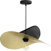 Toolight Lámpara Colgante De Techo App1471-1Cp Black Gold40X38X10Cm