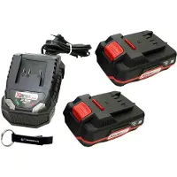 Parkside Kit de herramientas inalámbricas de 20V, 2Ah / Incluye: 2 baterías (2Ah) y un cargador (2,4A)
