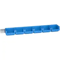 Allit Conjunto de cajas de almacenamiento transparentes "ProfiPlus" 1/7, color azul, marca , modelo 457052