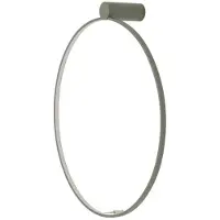 Nowodvorski Lighting Lámpara de pared LED , modelo Circolo, con estructura de aluminio color verde oliva y pantalla de seda