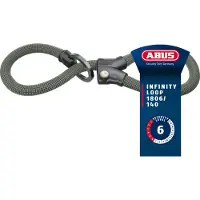 ABUS - Infinity Loop 1806 - Candado para bicicleta size 140 cm, gris