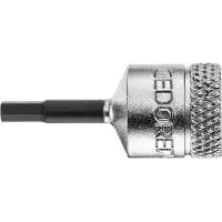 Gedore , punta para destornillador, 1/4", hexagonal interior, 5 mm, IN 20 5