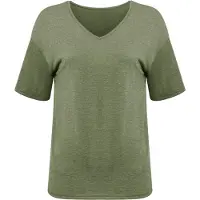 Imily Bela Camiseta verde moteado