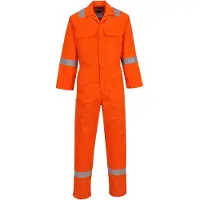 Portwest BIZ5 Bizweld Iona, mono de trabajo ignífugo, color naranja, talla grande (Tall), talla XL