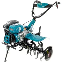 Könner&Sohnen KS 7HP-1050G: Motocultivador de gasolina para jardín, con una anchura de trabajo de hasta 108 cm