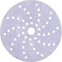 3M Disco de lija con cierre de velcro, modelo 737U, con múltiples orificios, de 150 mm y grano P80+
