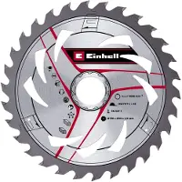 Einhell Accesorios para sierras circulares manuales : Hoja de sierra de carburo (HM) con punta de centrado, 190x30, Z30