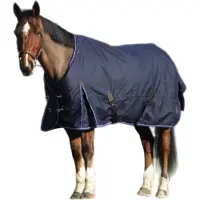 Equithème Classic 1200D, manta para exteriores de 200 gramos, color azul marino, talla 150