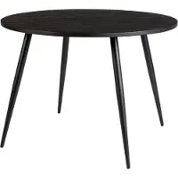 Zesso Mesa de comedor Nesthaus, diámetro 110 cm, modelo Sanne, color negro