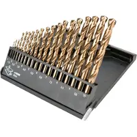 Graphite Juego de brocas para metal HSS-Co de 1.0 a 10.0 mm, 19 piezas