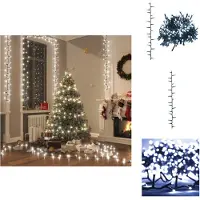 vidaXL Guirnalda de luces LED con 2000 LEDs, luz blanca fría, 45 metros, PVC - Iluminación navideña