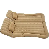 StarTech.com Colchón inflable para SUV - Colchón inflable para automóvil - Capacidad de carga de 300 kg - 174 x 126 cm - Fabricado en PVC con revestimiento aterciopelado - Rectangular - Bomba de 12V 75W - Beige