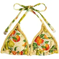 Ted Baker Top de bikini amarillo / verde / naranja / langosta