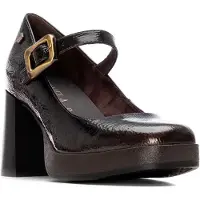 Carmela para mujer. 16253502-GRIS Zapatos 162535 gris oscuro (40), 5 a 8cm, Hebilla, Casual, Clásico, Charol, outlet 2026.