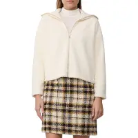 s.Oliver Sudadera con cremallera crema