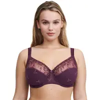 Chantelle Co Bra Underw. Very Covering Aubergine Shades Talla: B75 | Brasieres Outlet | Mujer