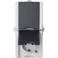 Kopp 947556008, Tipo F, Negro, Blanco, Termoplástico, IP44, 250 V, 16 A