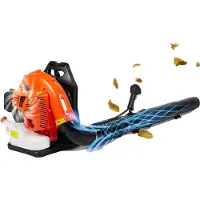 OEM Soplador de hojas portátil, motor de 79 cc, caudal de aire de 930 CFM, velocidad de 184 MPH, depósito de combustible de 3 litros, certificado CE