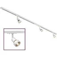 SLV Kit de rieles de montaje 143191 (completo). Foco LED GU10 de 12,9 W (monocromático), color blanco
