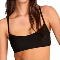 Billabong - Women's Tanlines Laceup - Parte superior de bikini size XL, naranja