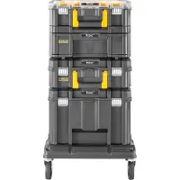 Stanley Organizador con ruedas Tour PRO-STACK - Maletín grande con amplio espacio de almacenamiento, 23 litros, Fatmax FMST1-80107