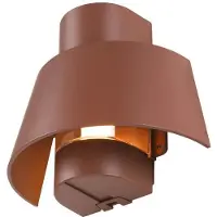 SLV Aplique de pared Photoni, color óxido, aluminio, 25 cm de ancho