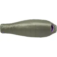 Big Agnes - Women's Anthracite 30 - Saco de dormir fibra sintética size Regular - Bodysize: 168 cm, verde/púrpura