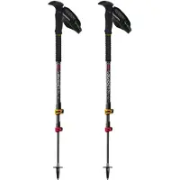 Guidetti - Bastones de senderismo/trekking - T3 Light Grenat de Aluminio - Negro