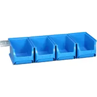 Allit Conjunto de cajas de almacenamiento transparentes "ProfiPlus" 3/5, color azul, marca , modelo 457072