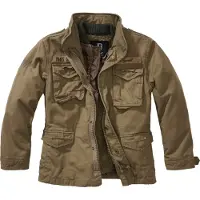 Brandit Chaqueta de entretiempo 'M65 Giant' marrón claro / caqui / negro