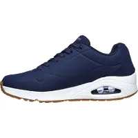 SKECHERS Zapatos con cordón 'Klassischer Schnürschuh Herren 52458 NVY Kunststoff (Synthetik) in blau' azul