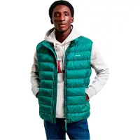 Gant para hombre. 7006299 Chaleco de plumónh ligero verde (S), Casual, Poliéster Reciclado, Sostenible, outlet 2026.