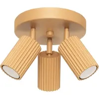Sollux Lámpara de techo KARBON 3P, color dorado