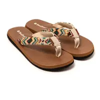 Brasileras Zapatos para playa y agua 'Inca' beige / verde / rojo oscuro
