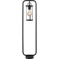 Brilliant : Lámpara exterior de pared, modelo Sidney, 85 cm, color /transparente, con estructura de metal y pantalla de vidrio