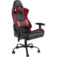 Trust Silla de gaming universal GXT 708R, color negro y rojo