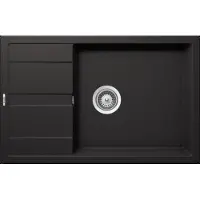 Schock Fregadero de granito Manhattan D-100LS, 500 x 780 mm, color negro, modelo MAND100LSUGNE