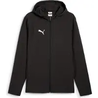 Puma Chaqueta de chándal 'TeamAdditions' negro / blanco